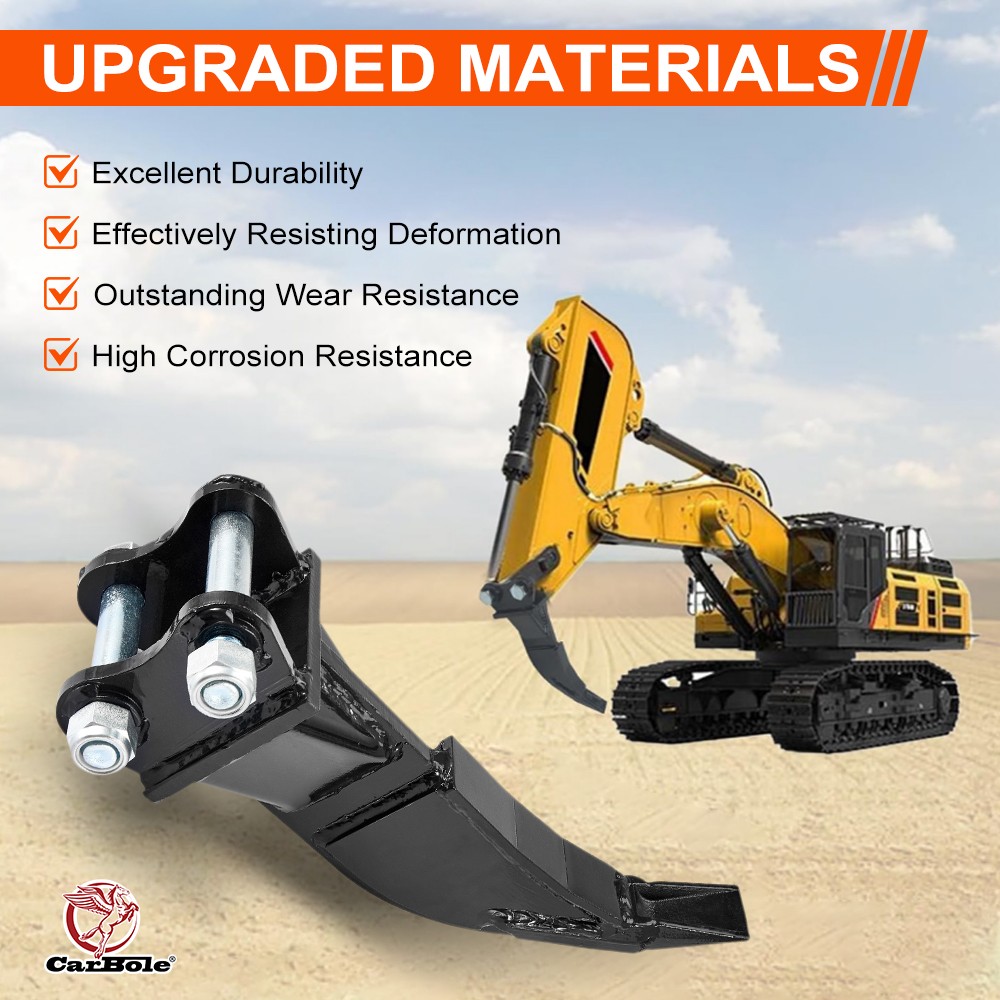 Replace Mini Excavator Attachment Ripper Single Hook Backhoe 90mm/3.54in Span
