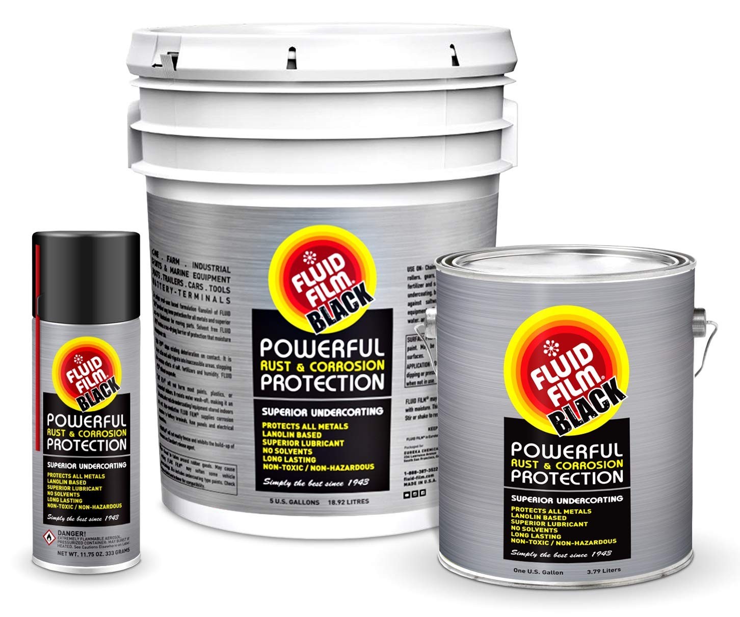 Fluid Film Black Non-Aerosol Lubricant & Anti-Rust Coating 1 Gallon