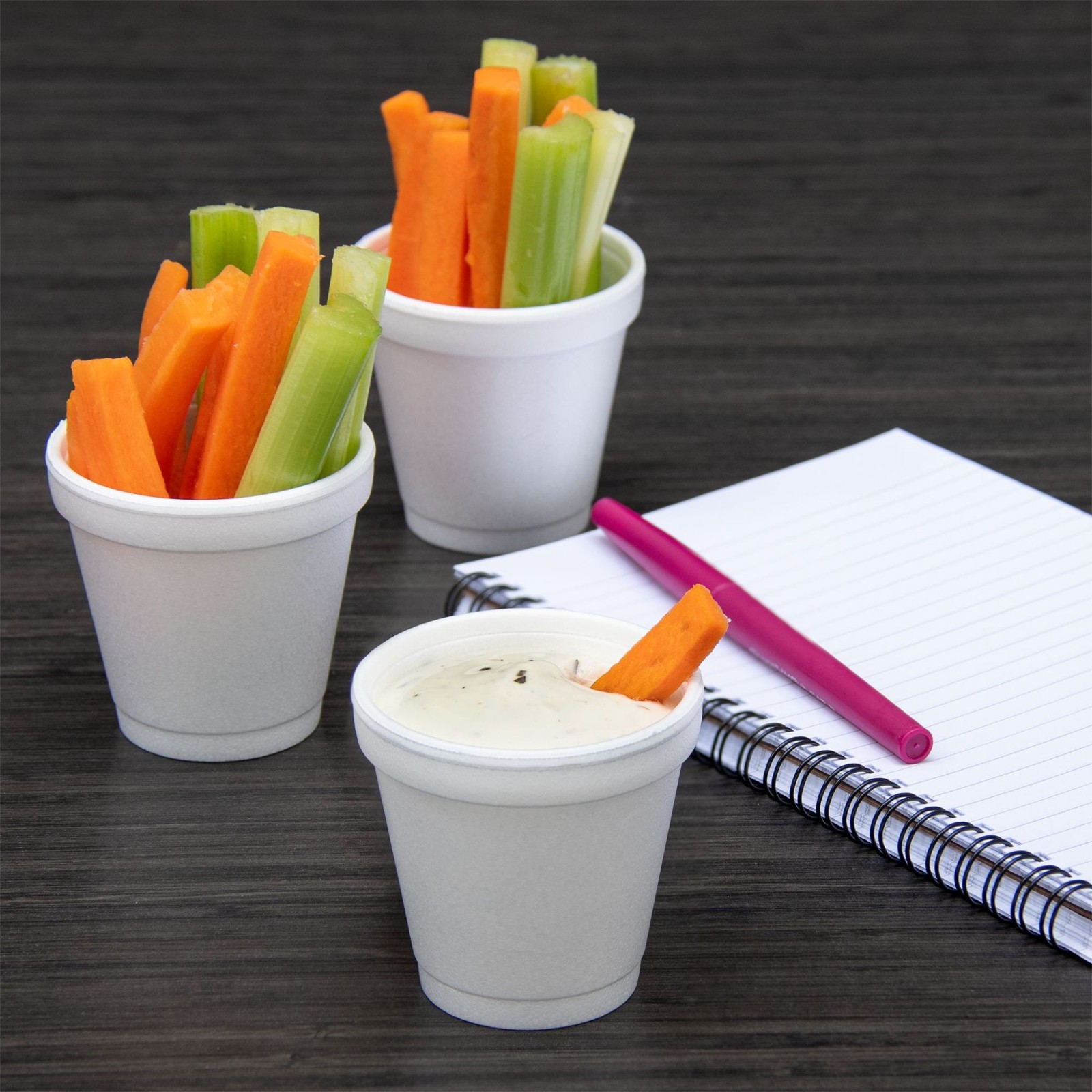 Dart 4J4 4 oz Insulated Foam Cups – EPS J‑Cup® – 1,000 Count Case