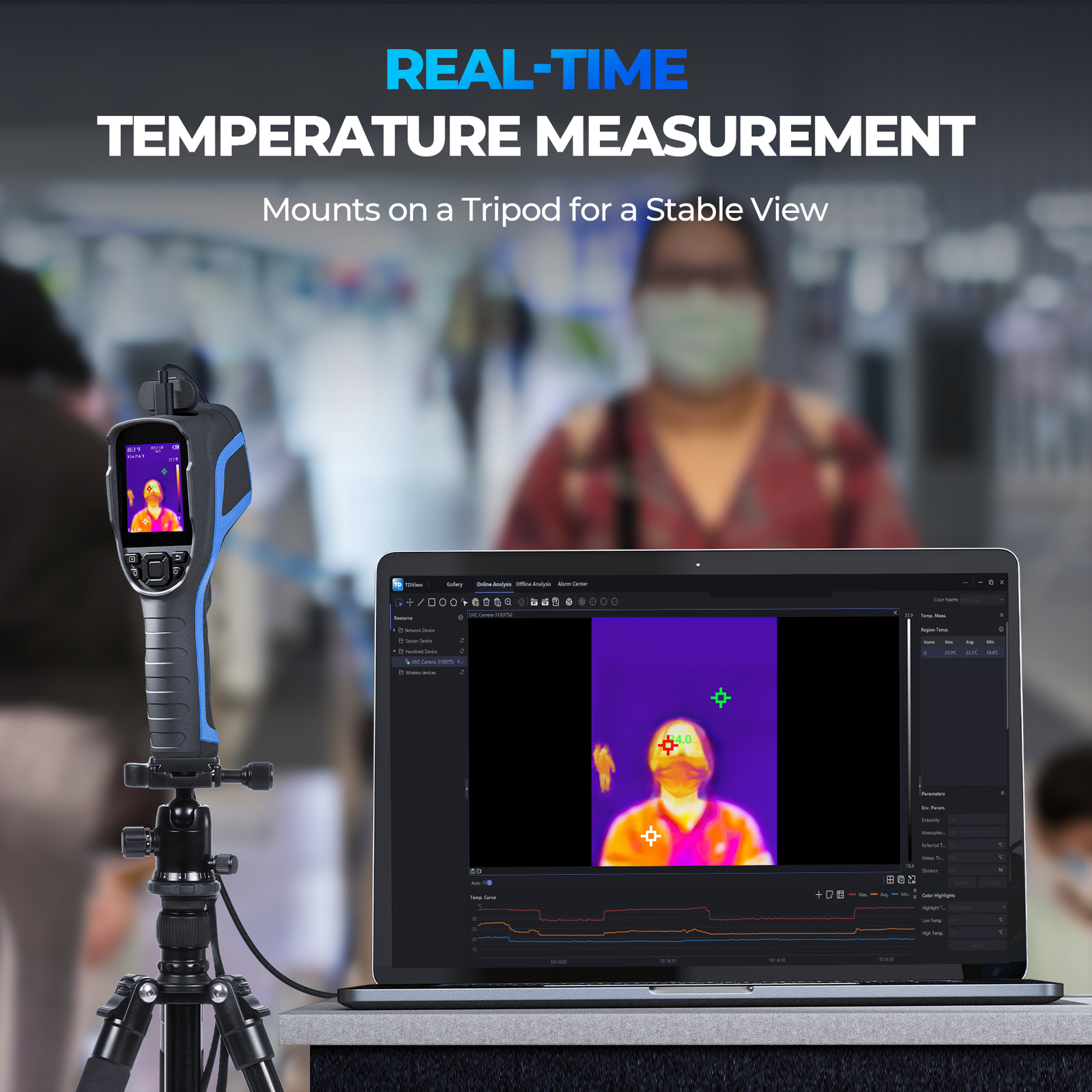 TOPDON Thermal TC001 PLUS Compact Night Vision USB-C Thermal Imaging Camera