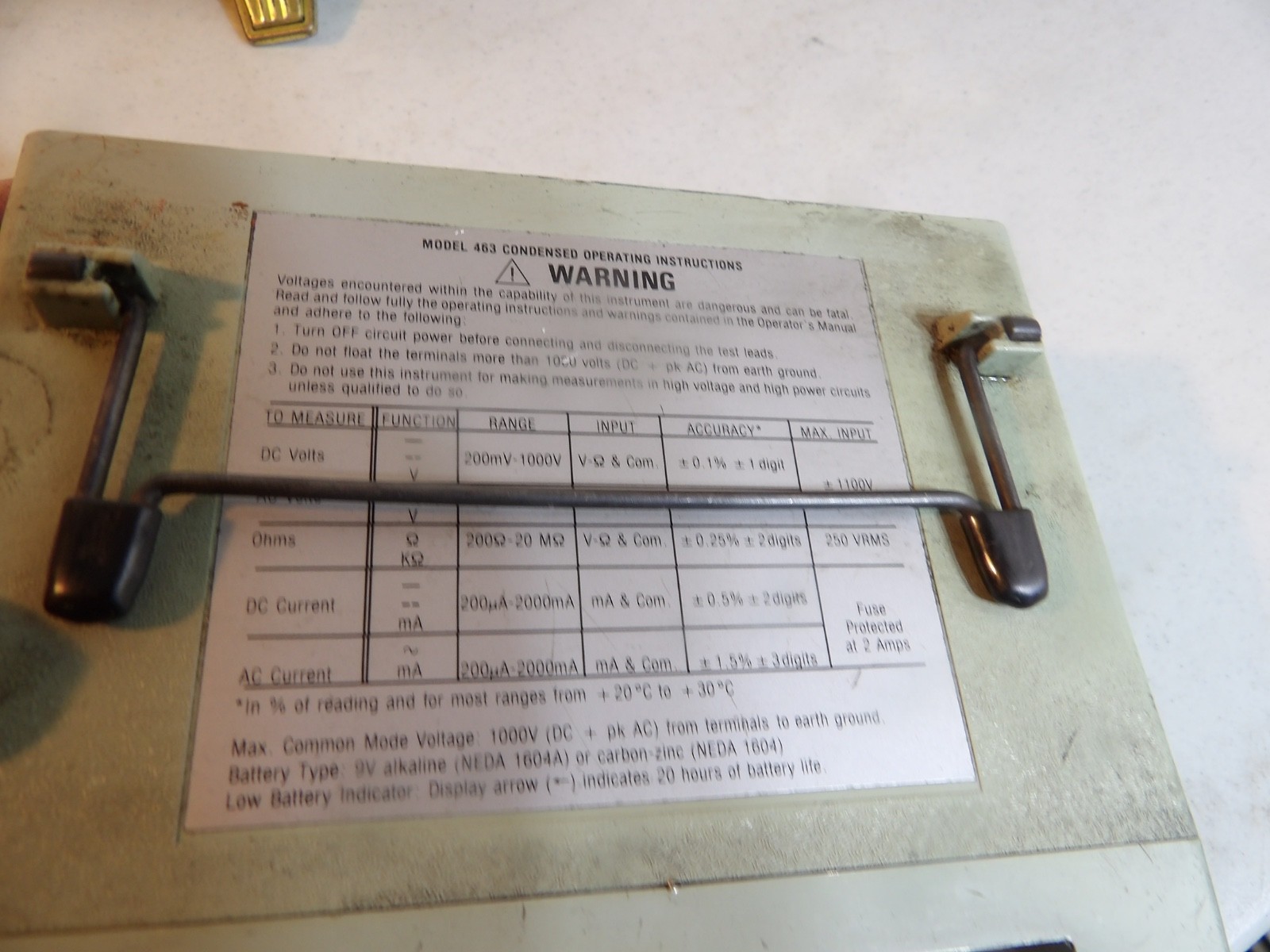 Vintage Simpson Model 463 Digital Multimeter ( parts only )