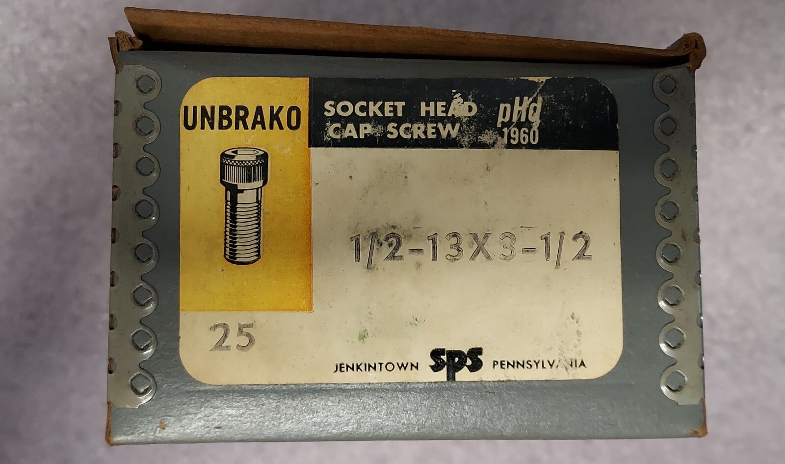 PN# 75524355,72246 – UNBRAKO SPS SOCKET HEAD CAP SCREW (1/2-13 X 3-1/2) BLACK