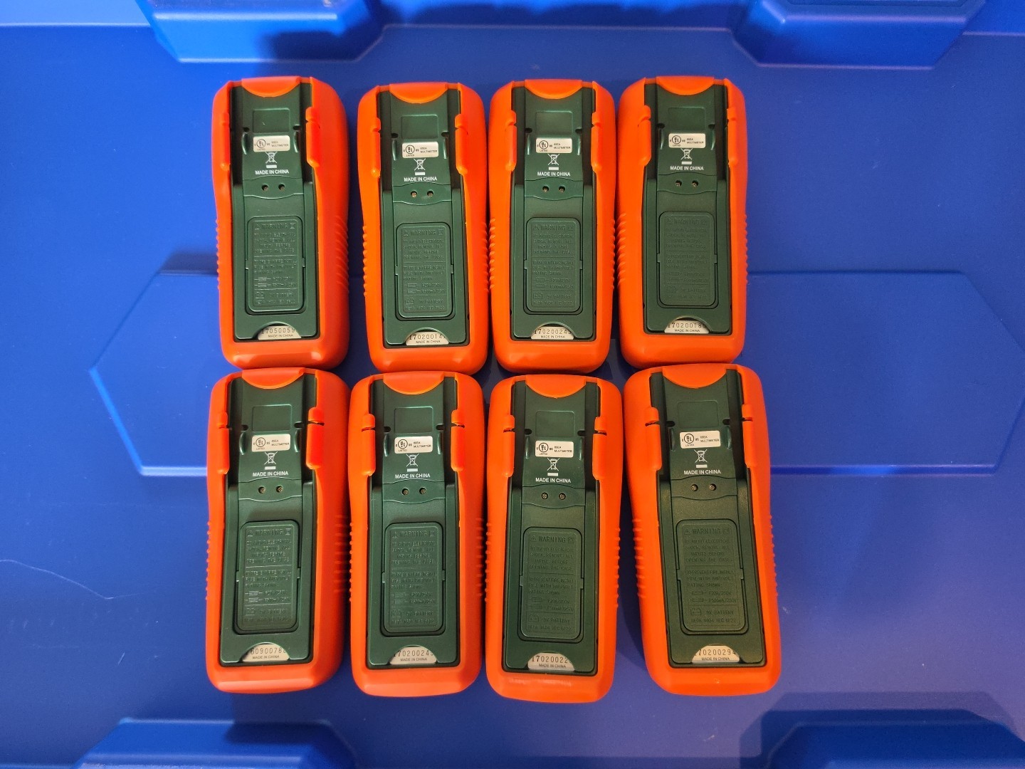 Lot Of 8 Extech Instruments Digital True RMS Multimeter 430 – (Meters Only)