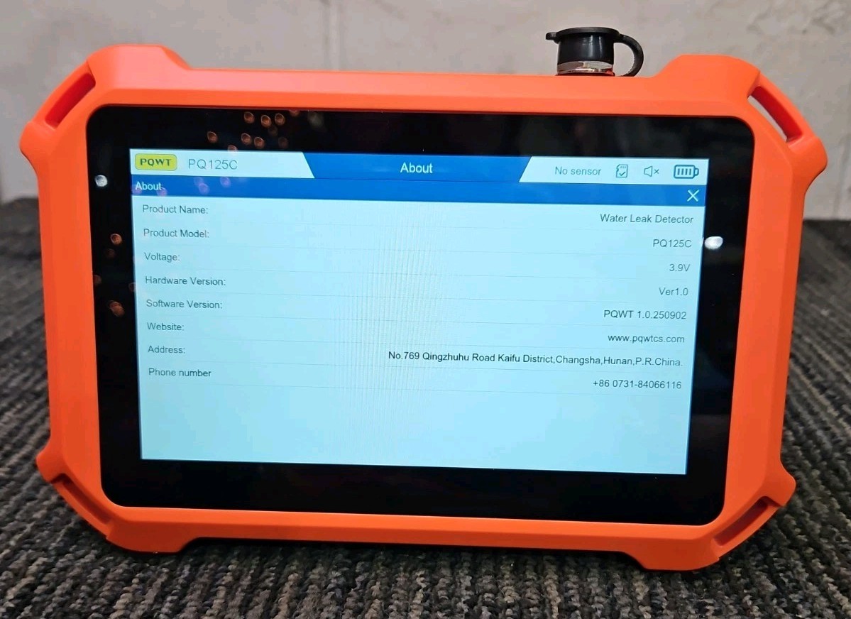 PQWT PQ125C Indoor /Outdoor Pressure Water Pipeline Leak Detector