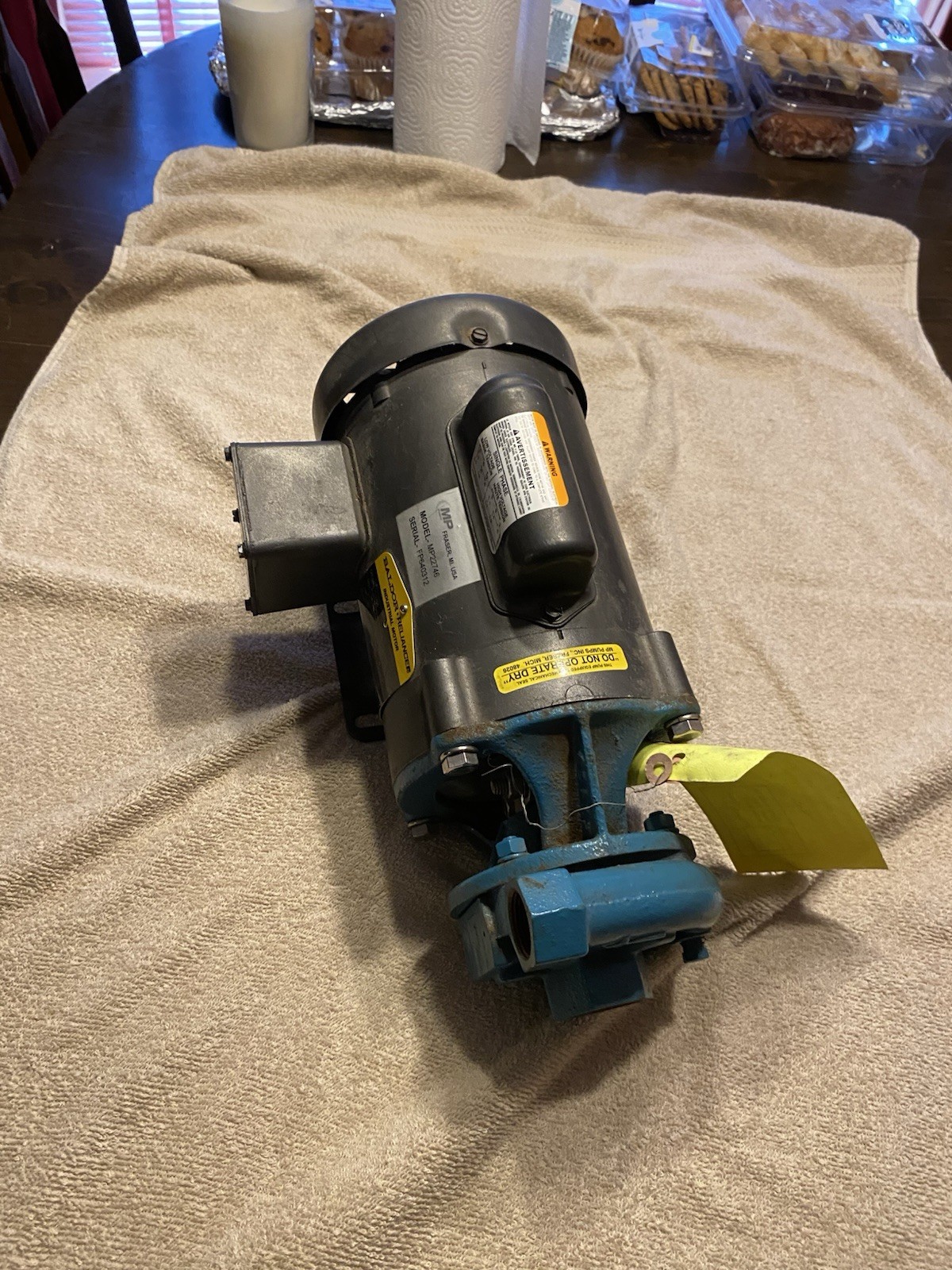 New MP Model MP22746 22746 Pump/Motor Baldor CL3405