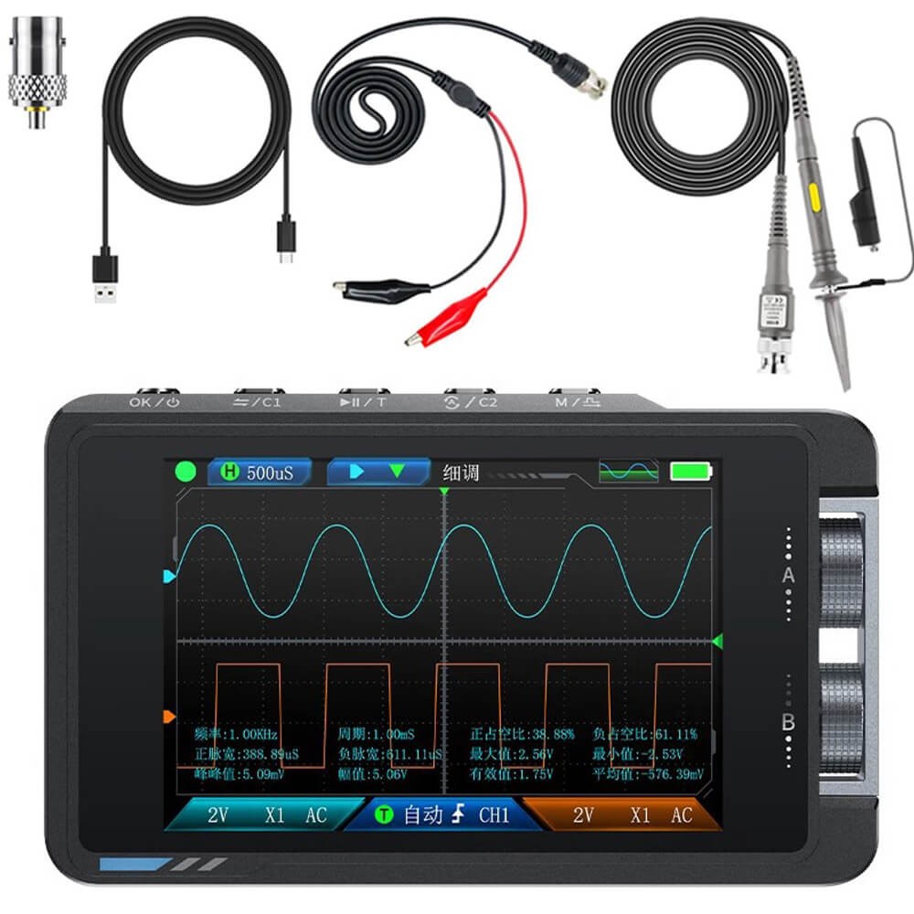FNIRSI DS215H 2in1 Dual Channel Digital Oscilloscope Signal Generator 50MHz 250MSa/s