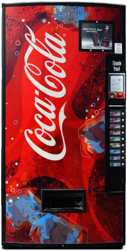 (1) SODA VENDING MACHINE 12 oz can “Nehi Peach” Vend Label (Flavor Strip)