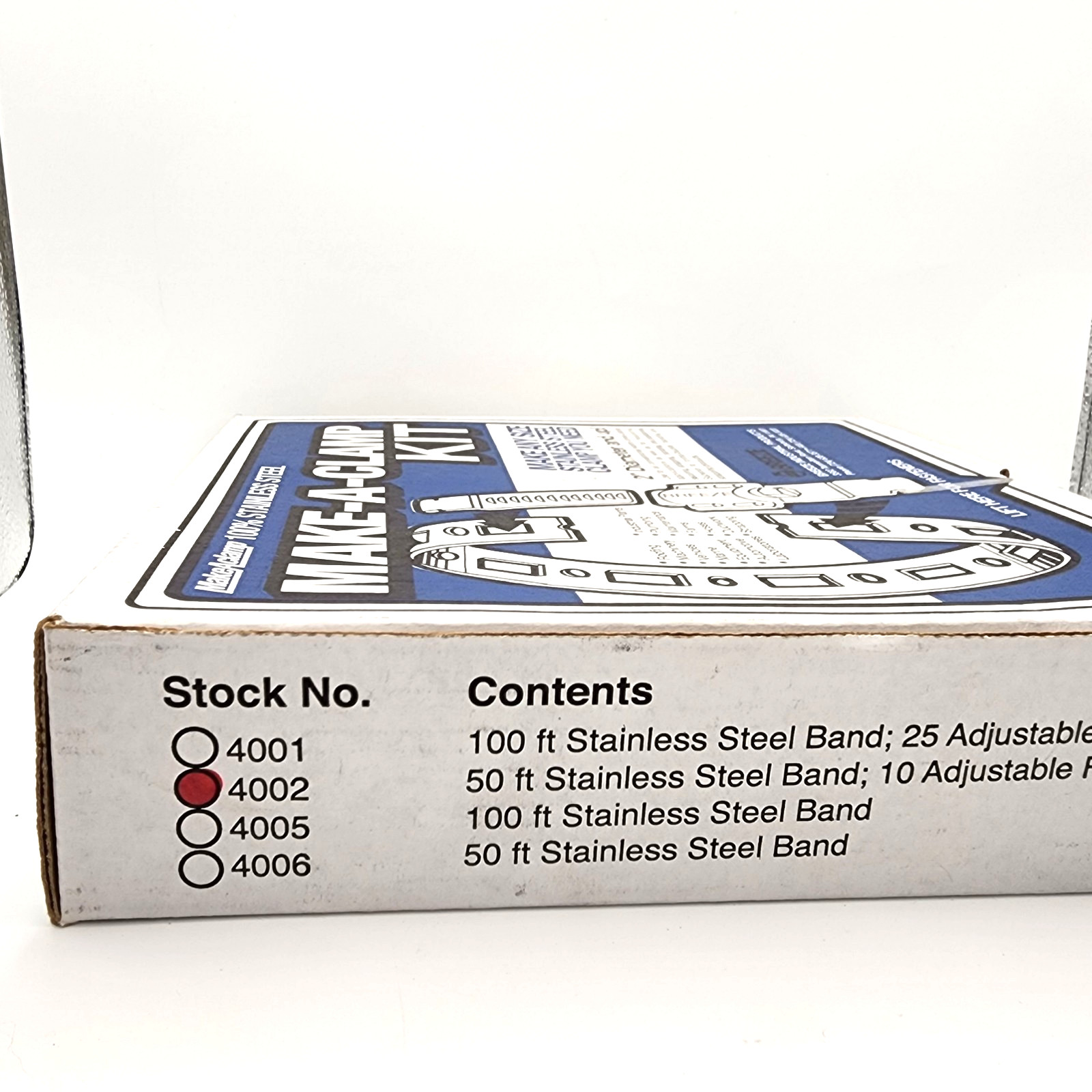 Breeze 4002 Make-A-Clamp Kit 50 ft. Band, 10 Fasteners 301 SS