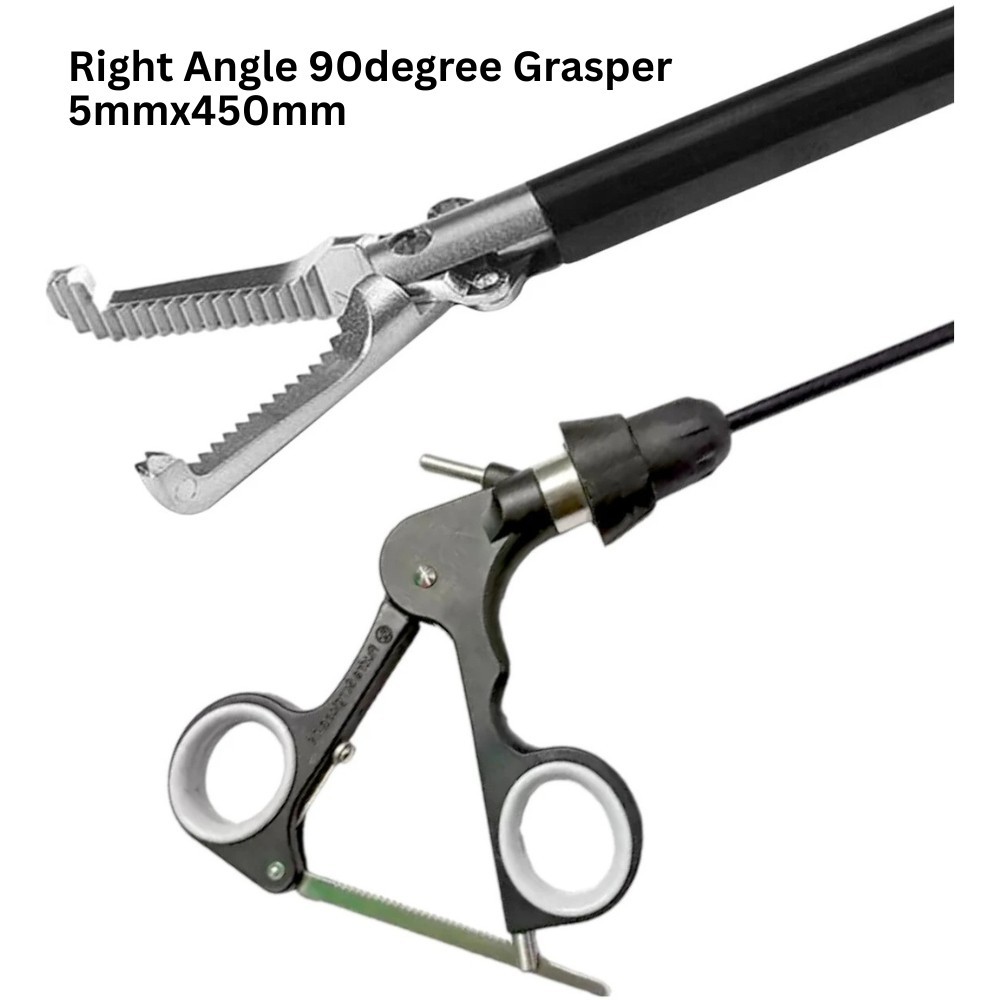 1PCS Laparoscopic Right Angle 90degree Grasper 5mmx450mm Surgical Instruments CE