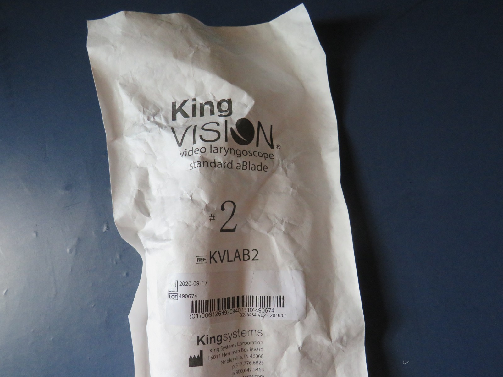 NEW KING VISION KVLAB2 VIDEO LARYNGOSCOPE STANDARD ABLADE #2