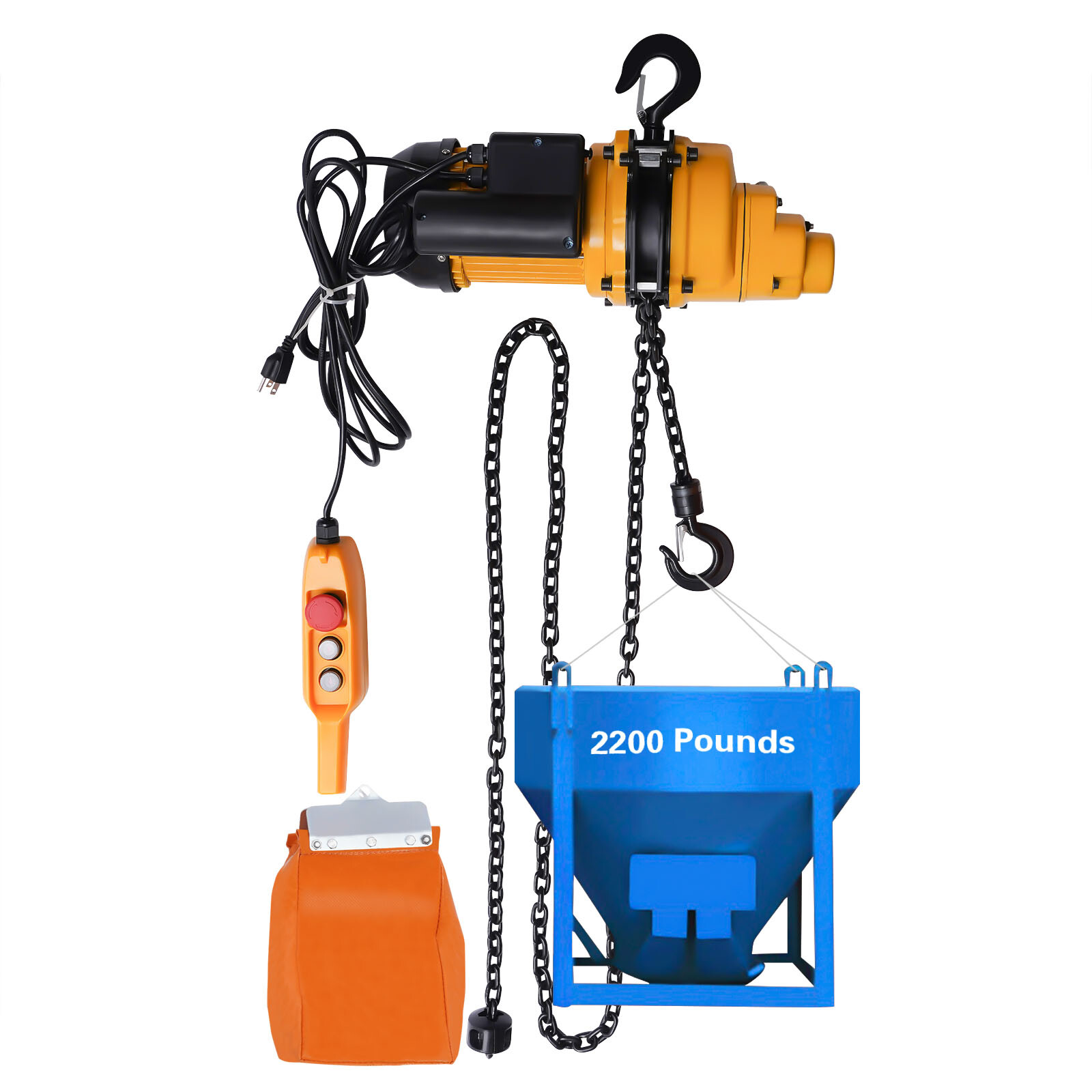 1 Ton Electric Chain Hoist w/ 13FT Double Chain Lifting Single Phrase 110V 20Mn2