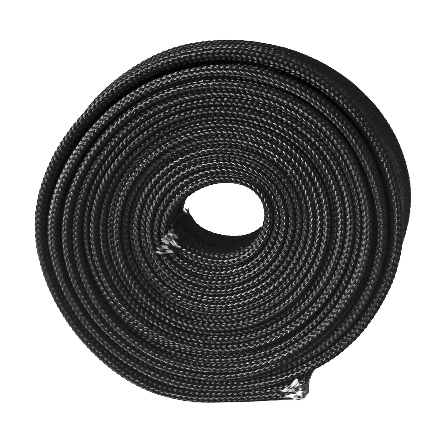 Black Heat Sleeve 10Ft Fiberglass Wire Heat Protection Wrap 13Mm Cord Cover