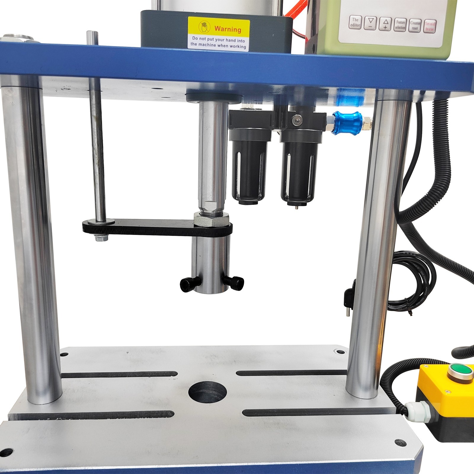 Pneumatic Punch Machine Punch Press controller 110V 1763lbs 3.9-1.9in Two Column