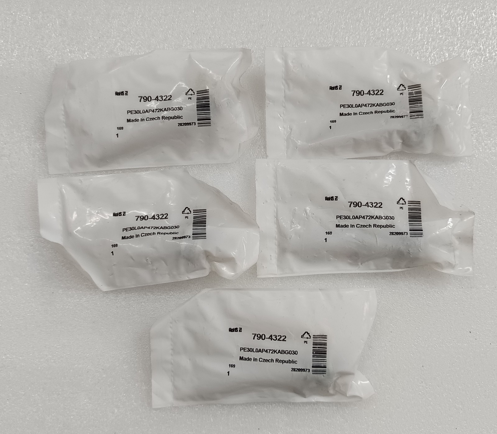 ( LOT OF 5 PC ) VISHAY 790-4322 ROTARY POTENTIOMETER , PE30L0AP472KABG030