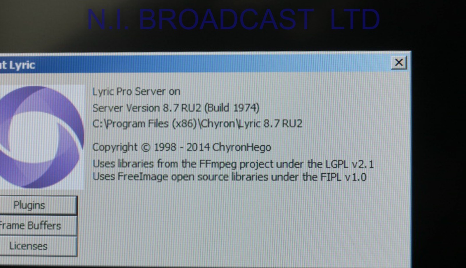 Chyron Hego lyricX  3G/ HD graphics system, + 8x 512gb  SSD (Lyric pro V8.7