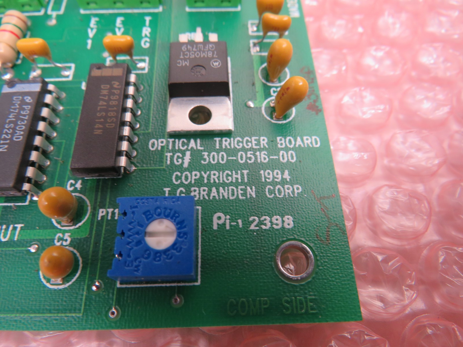 T.G. Branden 300-0516-00 Optical Trigger Board