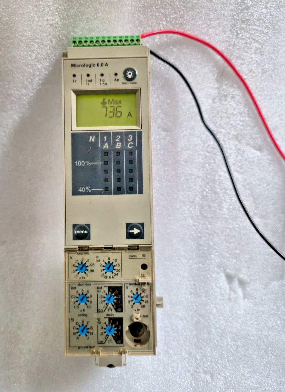 SCHNEIDER ELECTRIC MICROLOGIC 6.0 A TRIP UNIT 33073 CIRCUIT BREAKER TESTED
