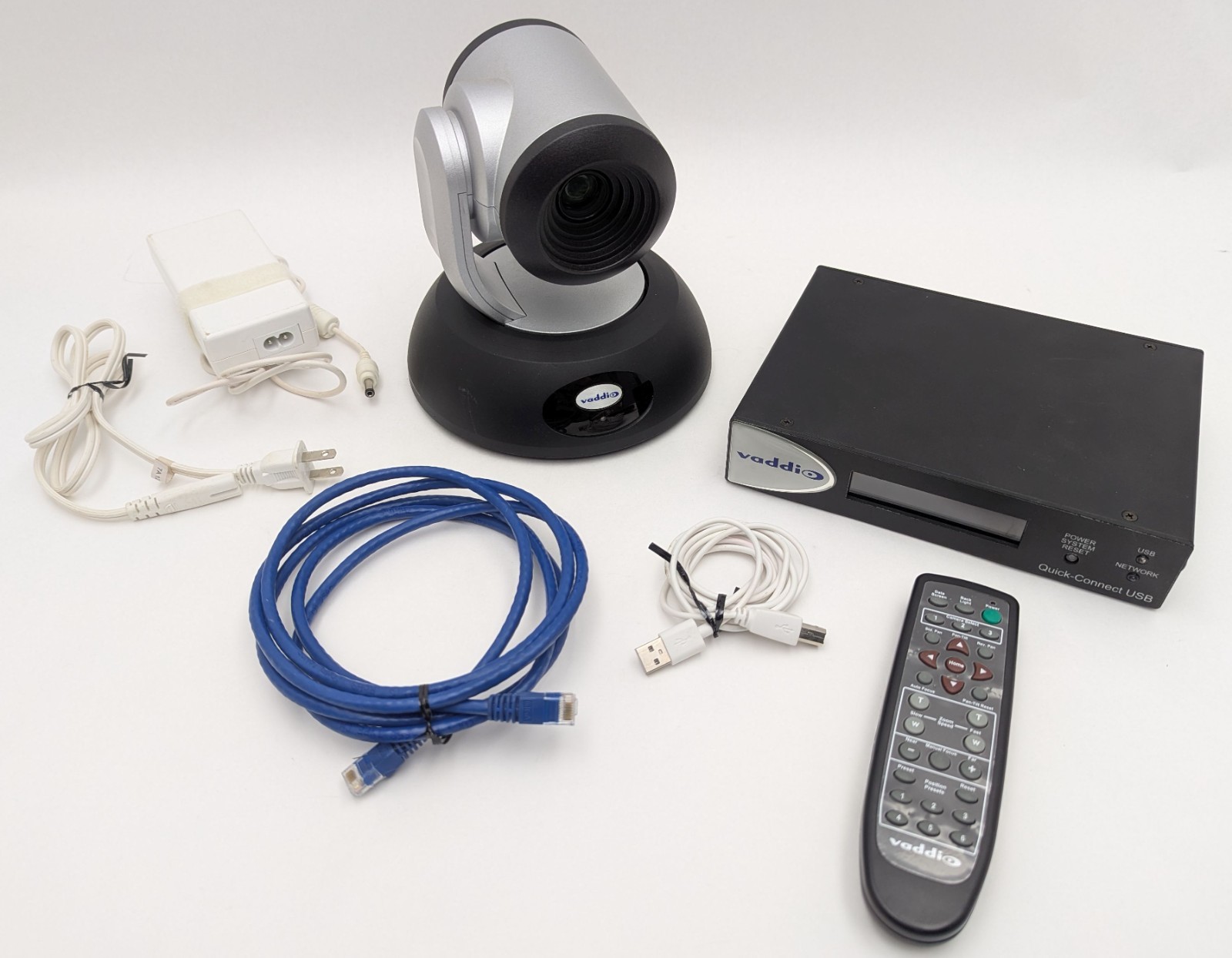 Vaddio RoboSHOT 12 HD PTZ Video Conferencing Camera + Quick-Connect USB – Bundle