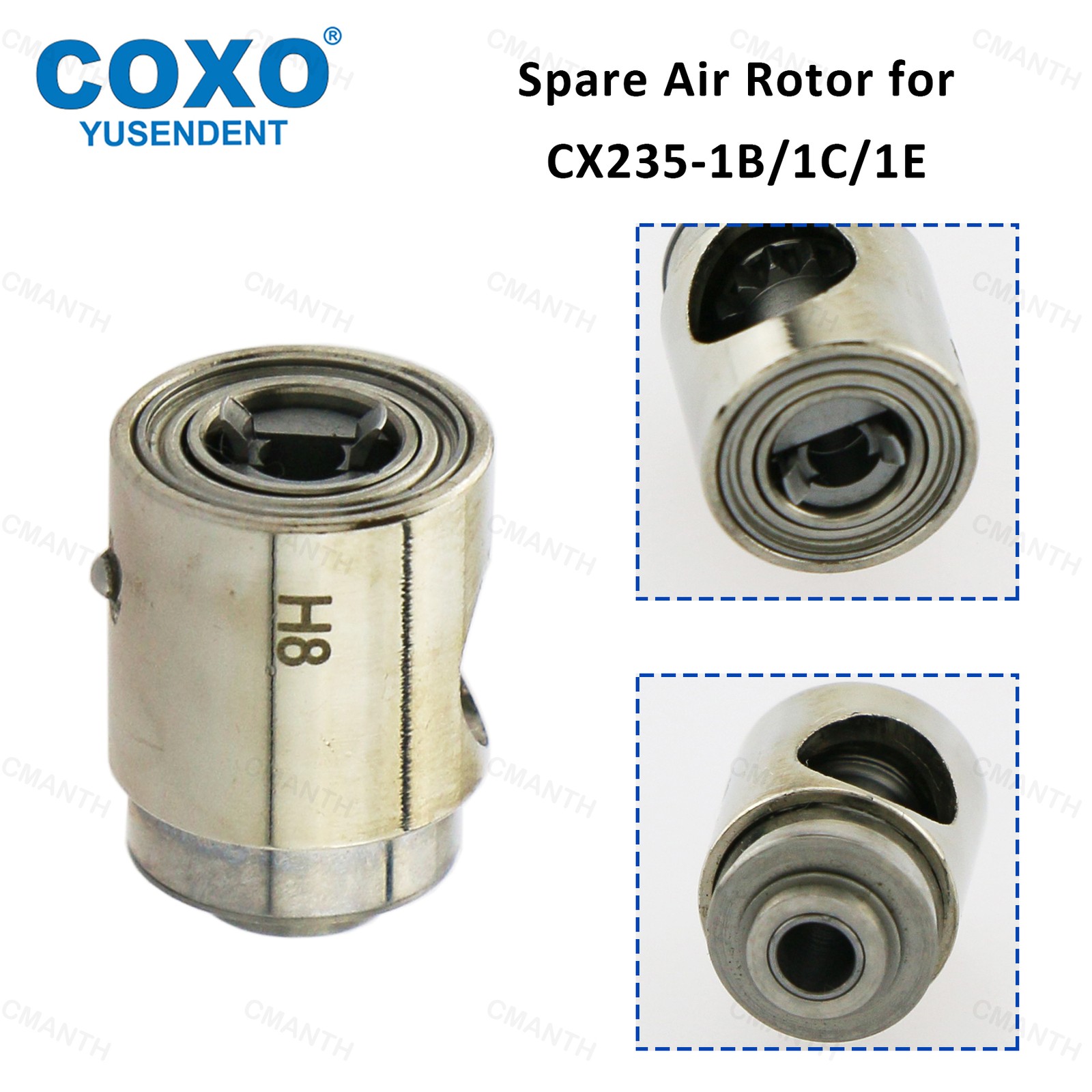 COXO Dental Low Speed Contra Angle Handpiece Air Motor 2/4 Holes Rotor Head Part