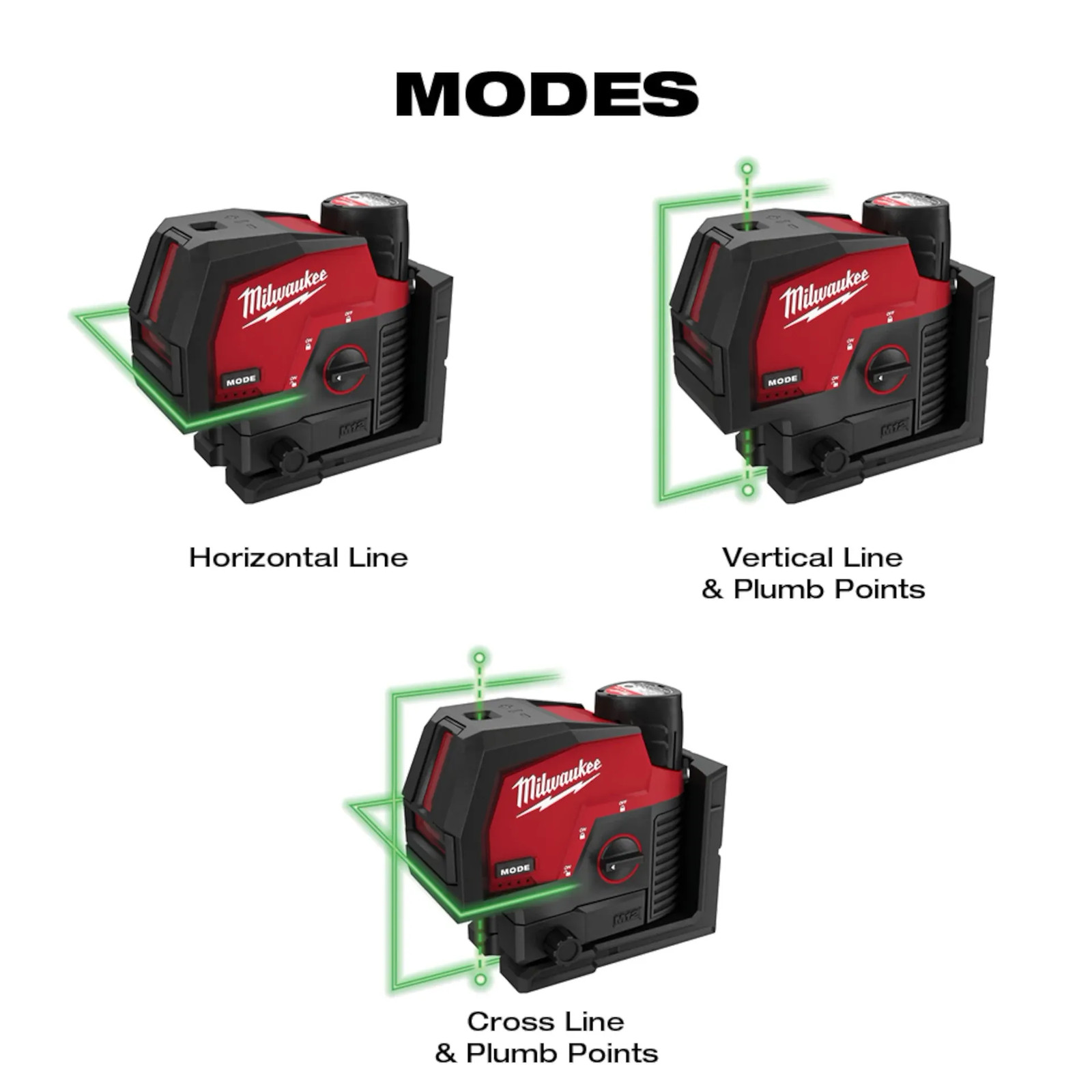 MILWAUKEE – 3622-21 – M12 GREEN CROSS LINE & PLUMB POINTS LASER KIT – BRAND NEW!