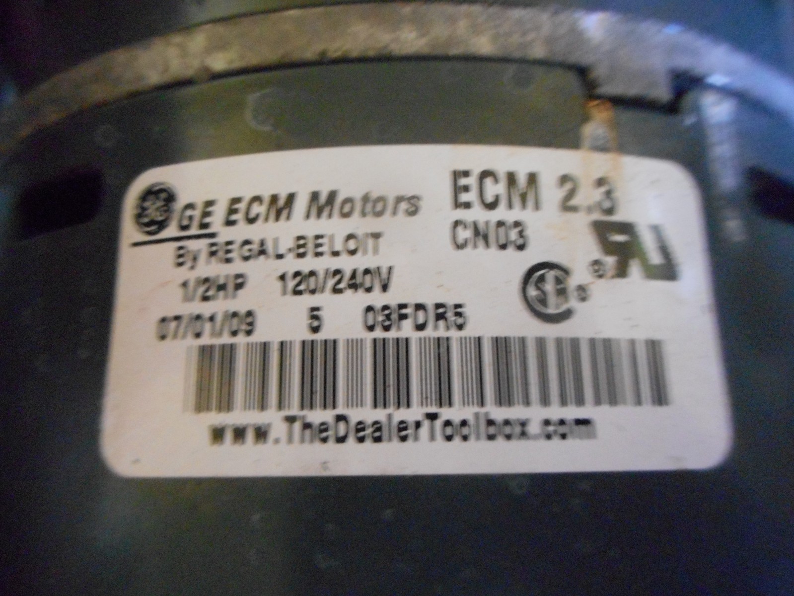 ECM 1/2HP Blower Motor GE 5SME39HL0252 stock no.5462 1/2HP 120/240V