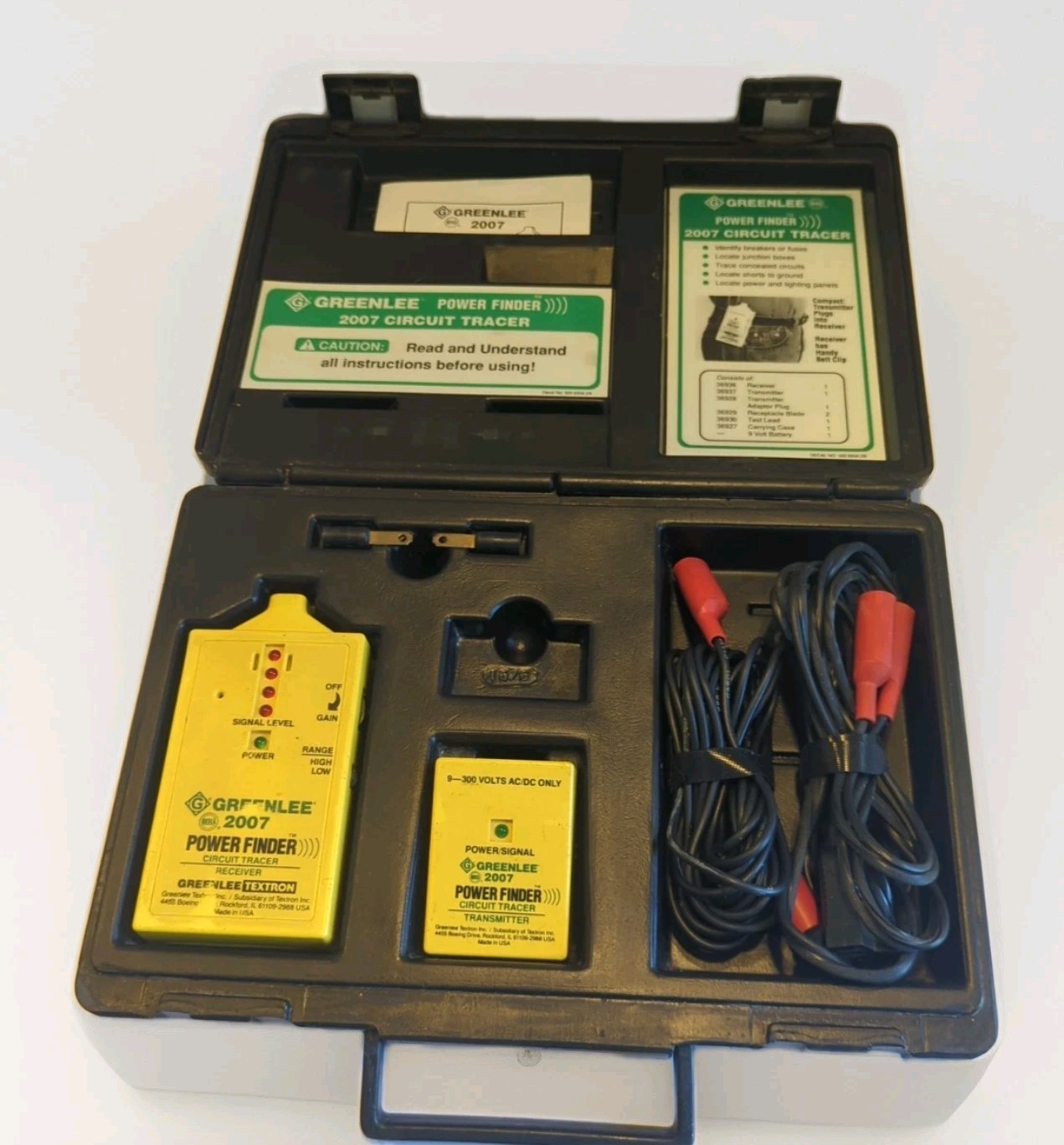 GREENLEE 2007 POWER FINDER Circuit Tracer “Good Condition, Normal Wear”