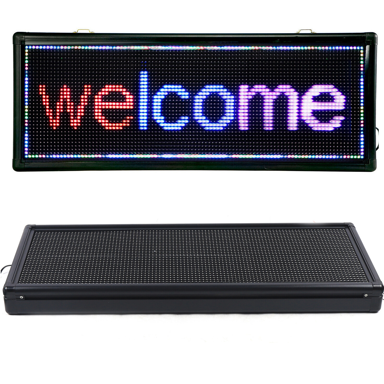 LED Sign 40″ X 15″ Scrolling Message Display Board 3 Color Programmable Sale!