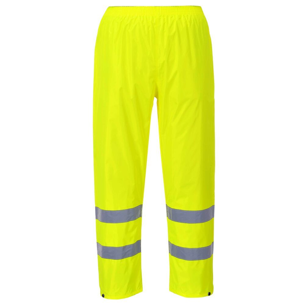 Portwest H441 Lightweight Hi Vis Waterproof Rain Pants Reflective Tape ANSI
