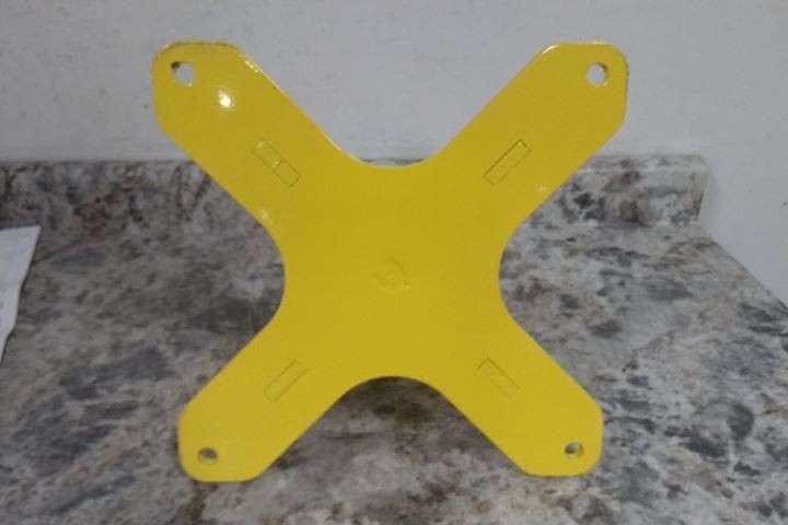 Oz Lifting Products OZPED2 3.05 In Mast Diameter 1000 Lb Cap Steel Mounting Base
