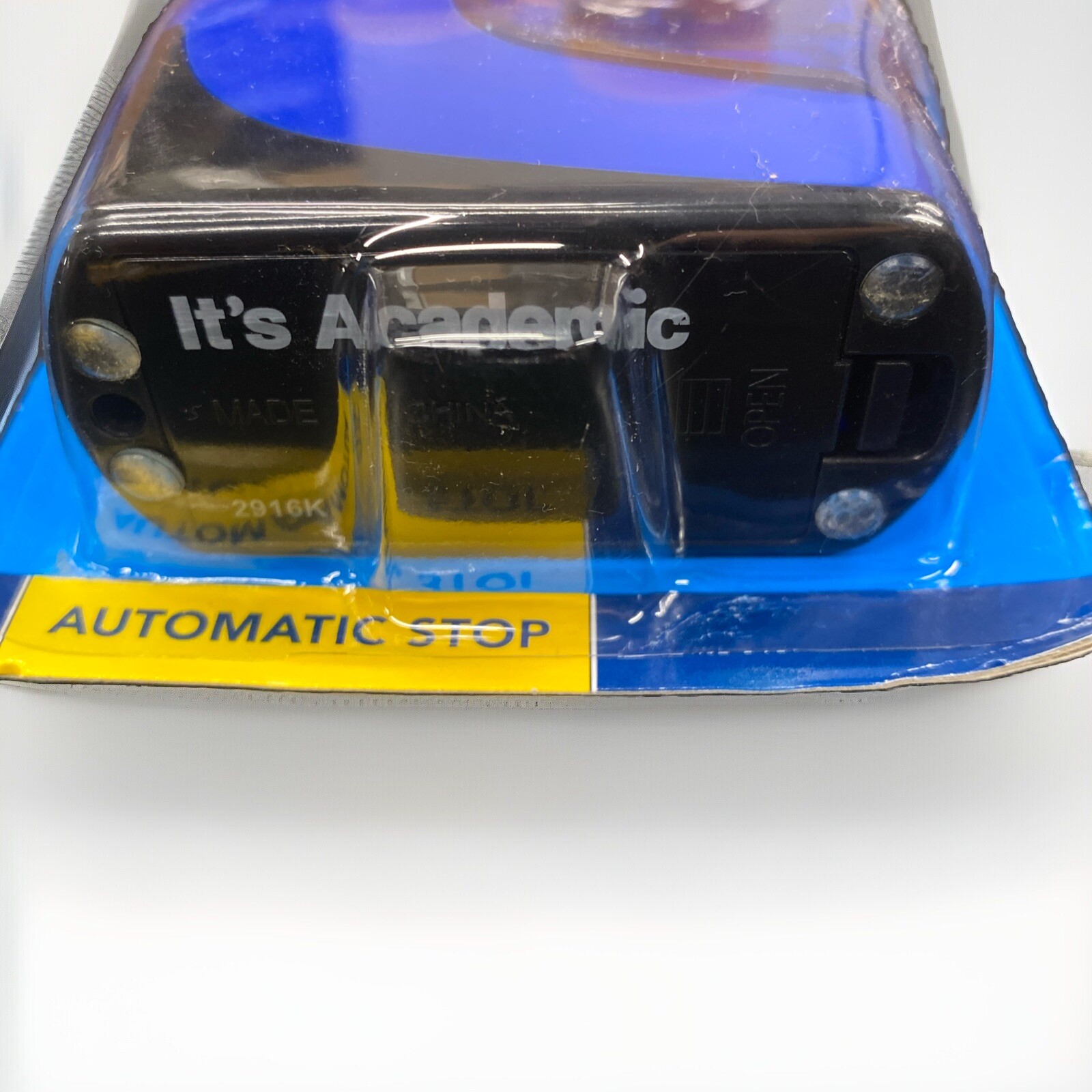 Caliber Plastic Electric Pencil Sharpener – Battery Operated – Color May Vary