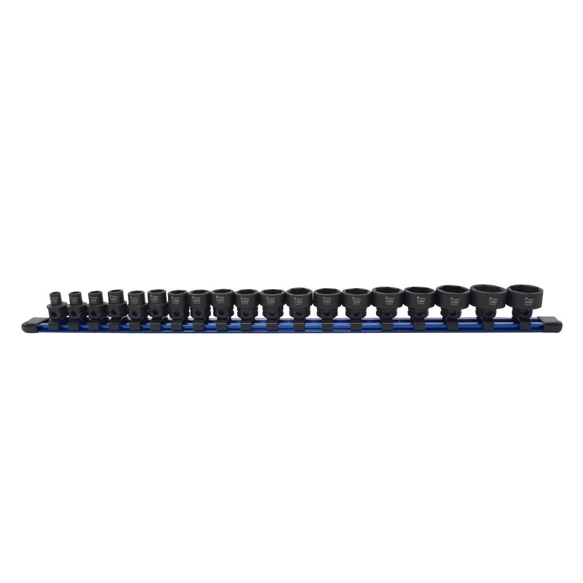 Astro Pneumatic 78319 19-Piece 3/8″ Drive Low Profile Nano Impact Socket 6-24mm