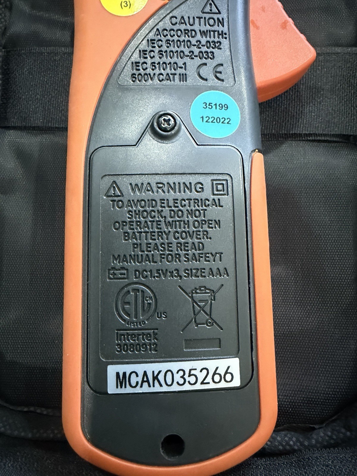 AMES INSTRUMENTS 600A AC/DC TRMS DIGITAL CLAMP METER 64015