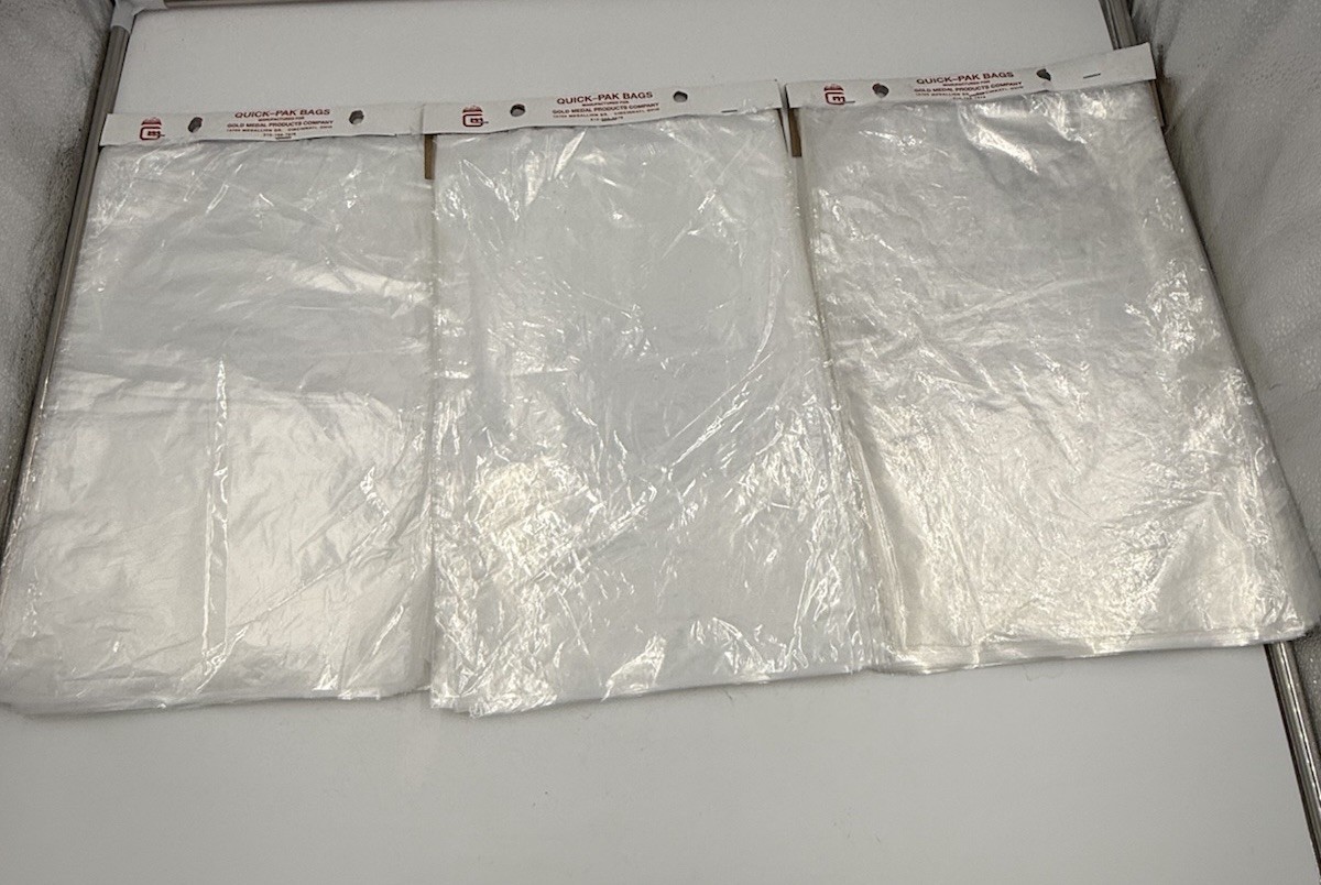 300 Gold Medal Products Company Quick-pak Bags Clear 17”x10”New