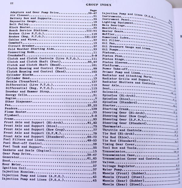 Massey Harris 44 Diesel Tractor Service Repair Parts Owners Operators Manuals