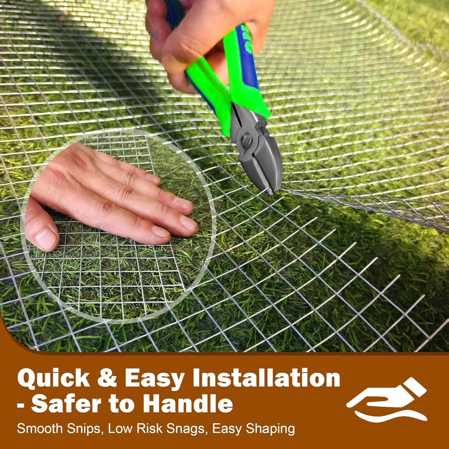 Vinyl Coated Chicken Wire, ‎48″ x 100 ft 19G Galvanized Mesh for Coop, Garden US