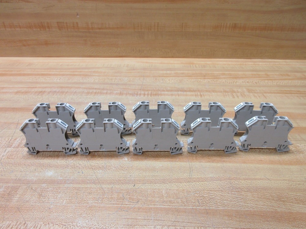 Weidmuller WDU 6 Terminal Block WDU6 1020200000 (Pack of 10)