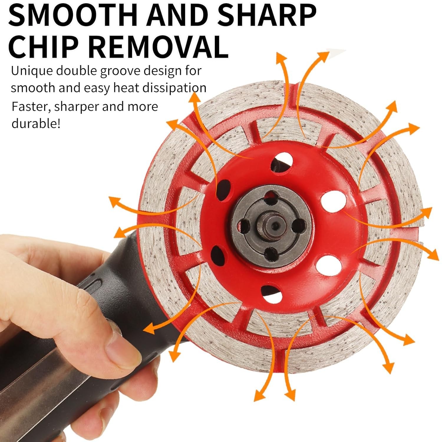 5″ Diamond Grinding CUP Wheel Disc Grinder Concrete 20 Segment 7/8″ 25/30 Grit