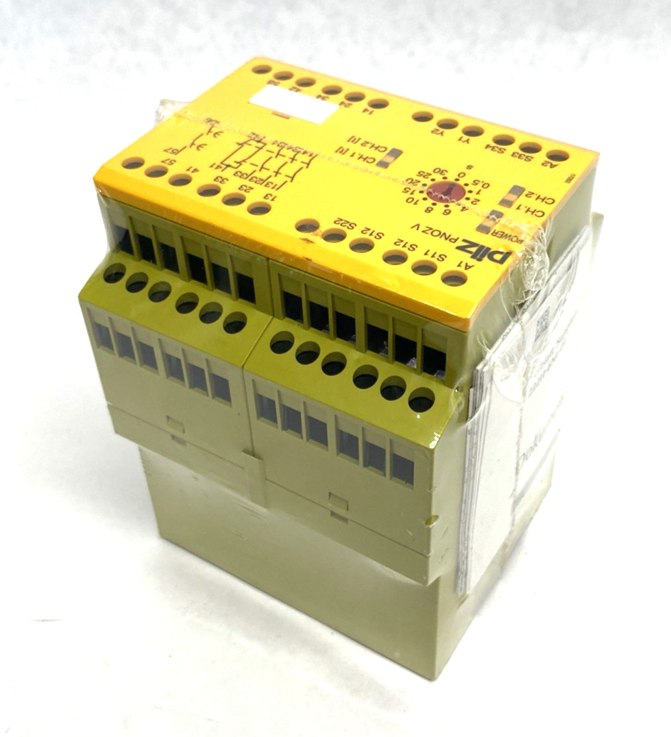 Pilz PNOZ V 30s 24VDC 3n/o 1n/c 1n/o t Standalone Safety Relay 1/2-Chann. 774790