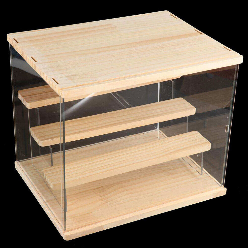 4-Tier Large Acrylic Display Case Dustproof Box for Collectibles Action Figures