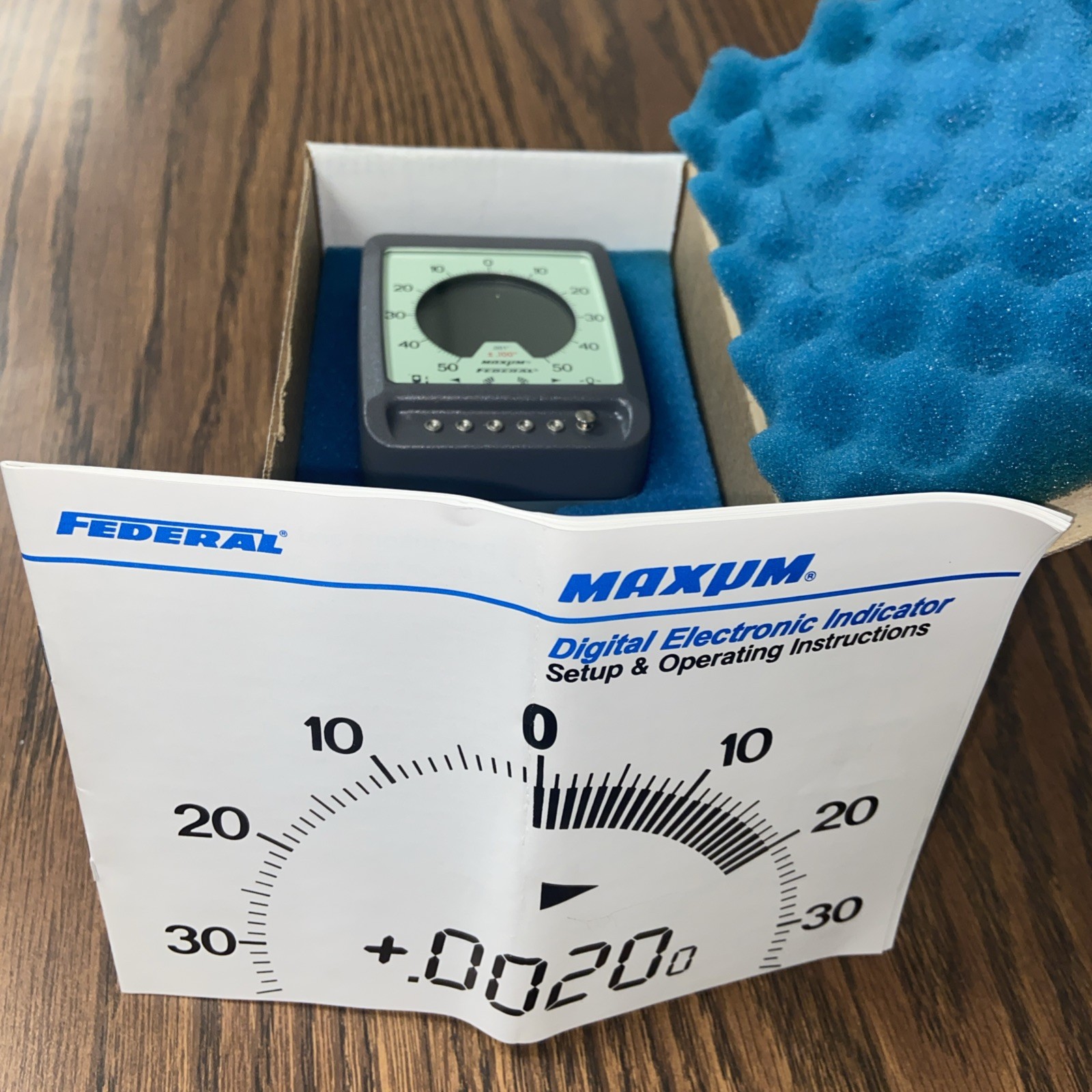 Mahr Federal Maxum Plus w/ Digital Output 3.4V DEI-71110D 🔥NOS🔥