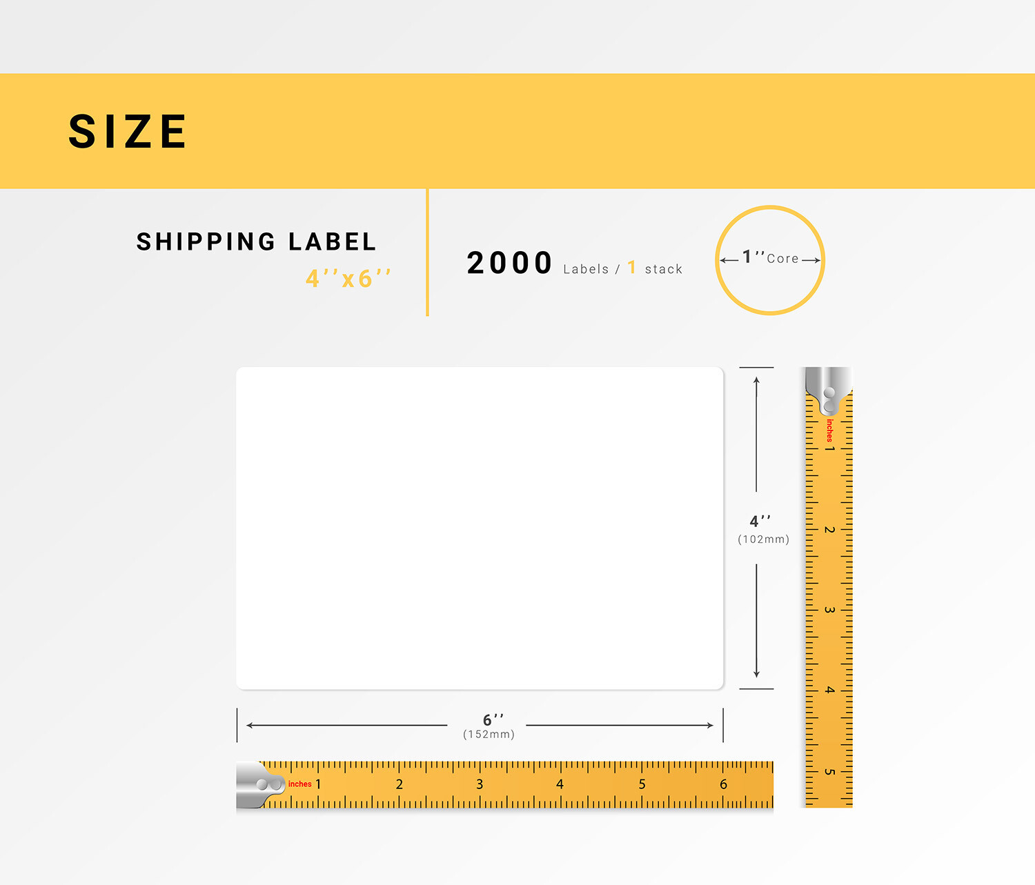 ZEBRA / ELTRON 4×6 (4″ x 6″) Direct Thermal Fanfold Labels – (4) Stacks of 2000