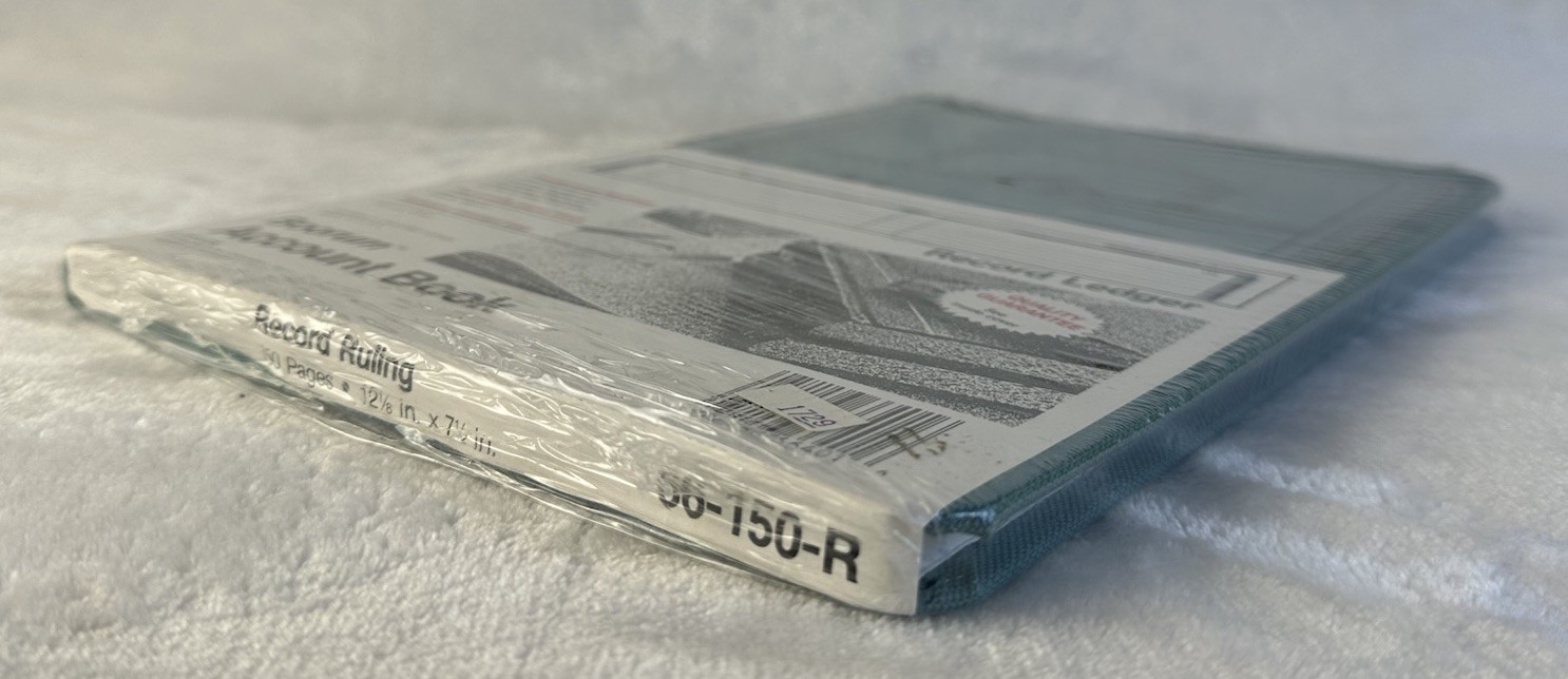 NOS Boorum BLUE Account Ledger Book 66-150-R Record Ruling Approx 12” X 7” NEW