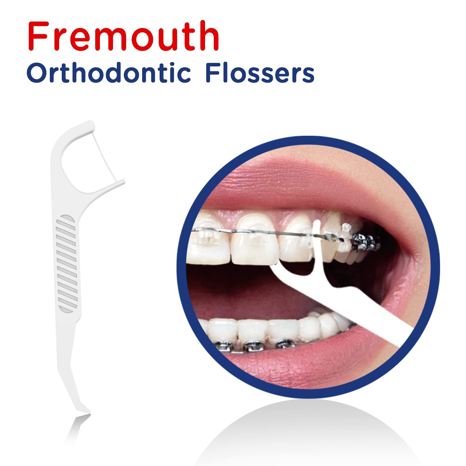 Fremouth Upgraded Orthodontic 1 Count (Pack of 100), White (100 Count)
