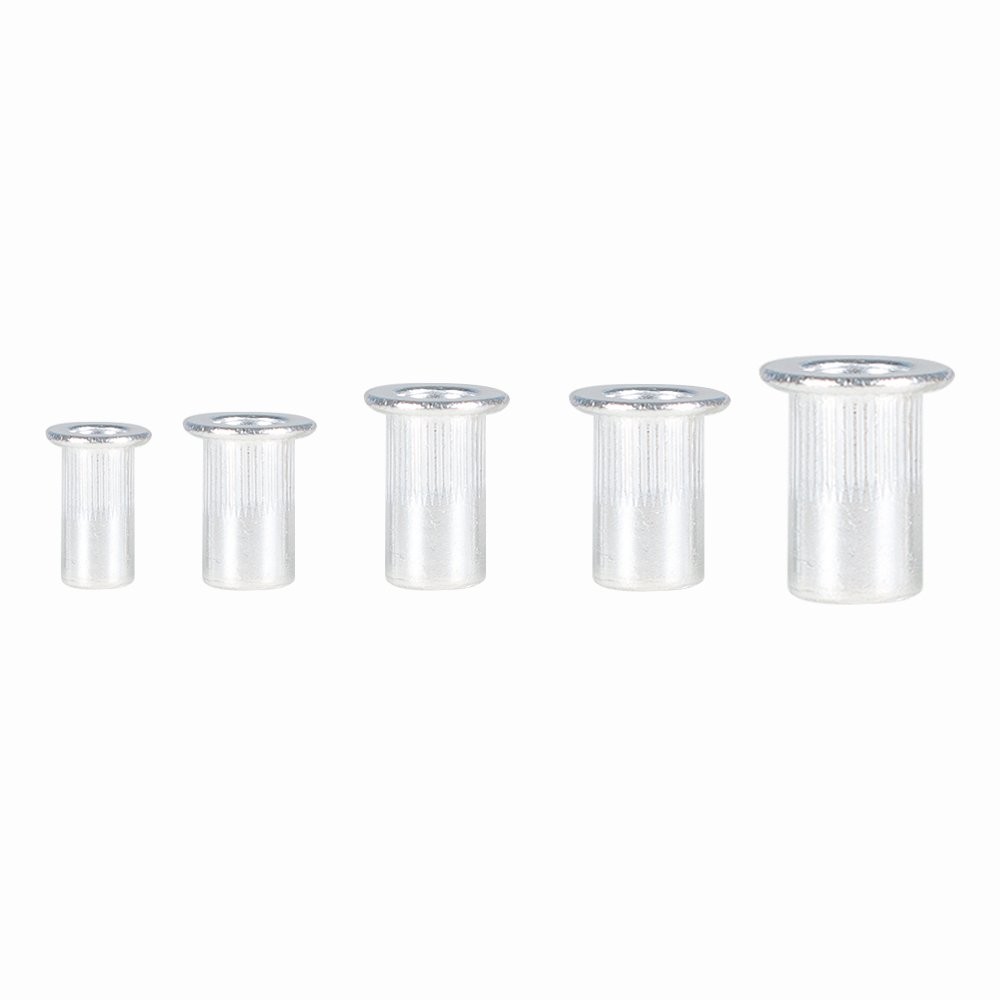 150 Pack Aluminum Rivet Nut Kit Sliver Rivnut Nutsert Standard Inch SAE Imperial
