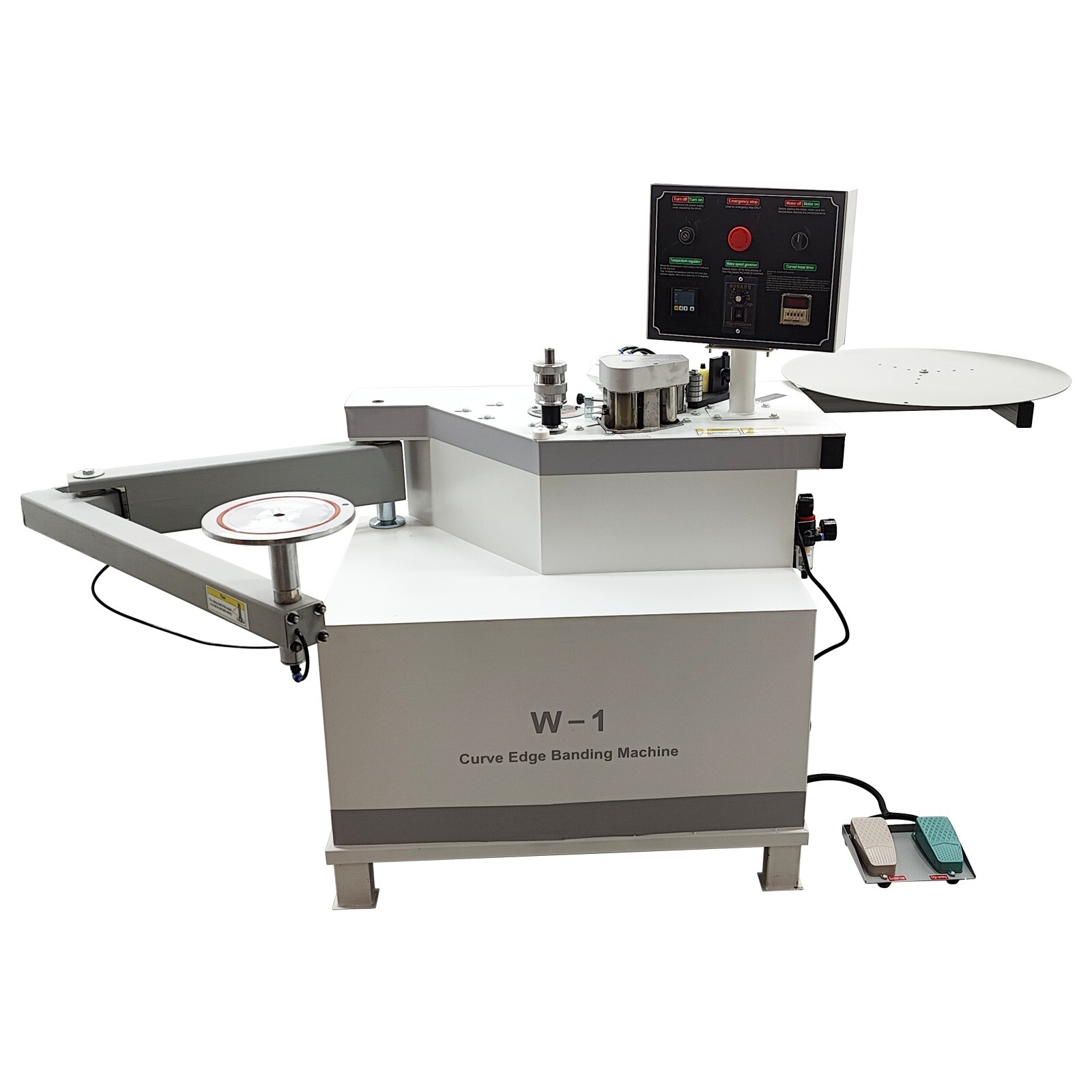 RockerArm/Foldable Arm Edge Banding Machine for Curved and Straight Edge Banding