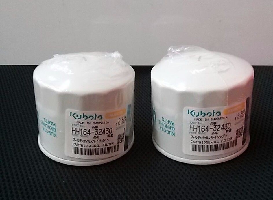 2 PACK HH164-32430 KUBOTA DIESEL OEM GENUINE ENGINE OIL FILTER