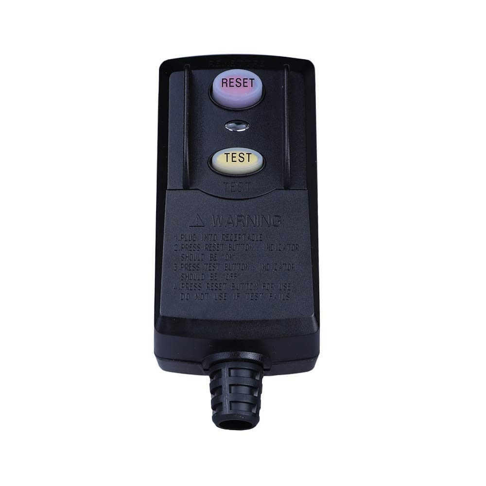 GFCI Plug Replacement 2 Prong Electrical Cord End Male GFI Waterproof Circuit