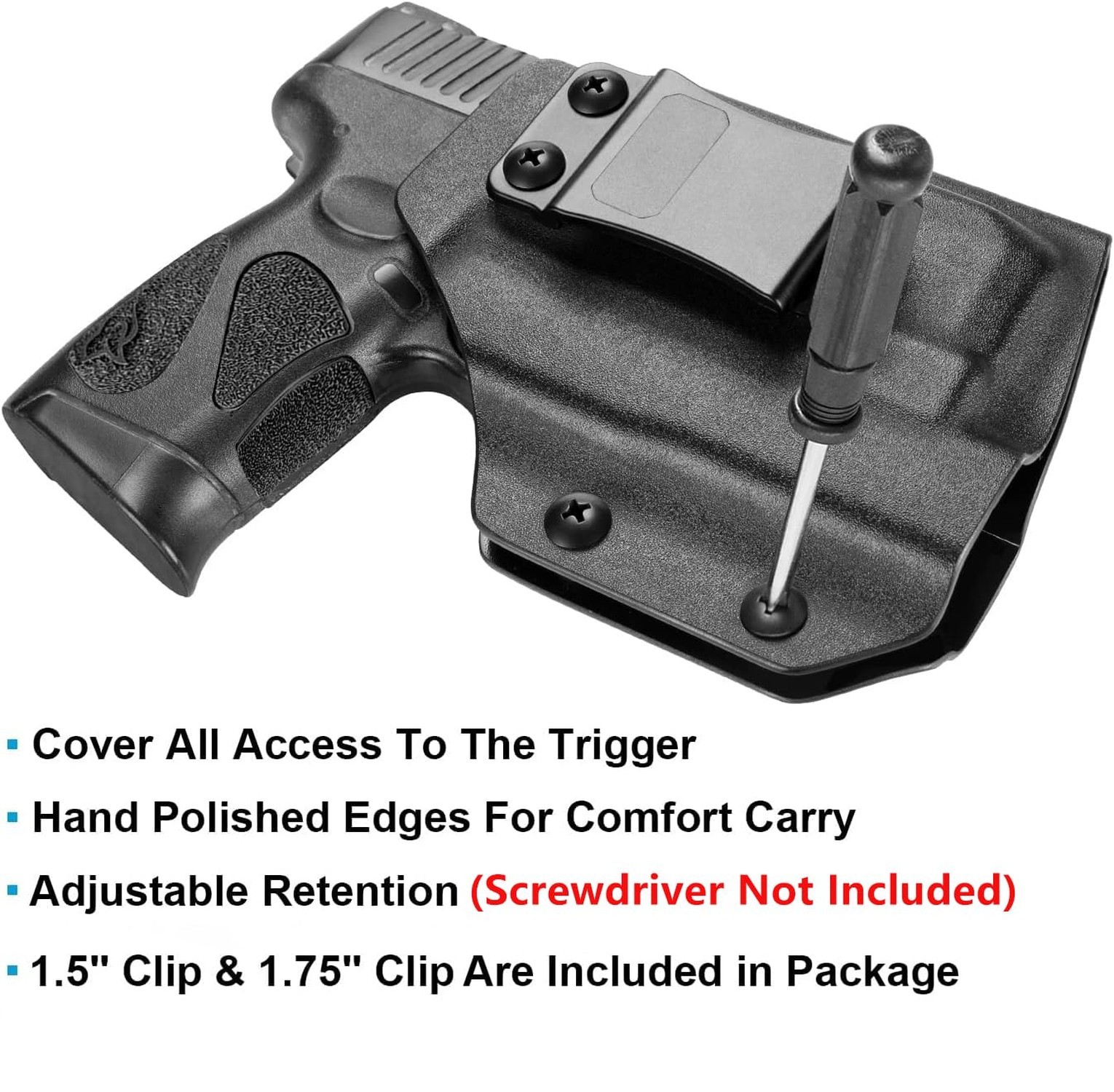 Kydex IWB Holster Fits Taurus G3C / G2C/ PT111 G2/ PT140/ G3C Toro with Oligh…