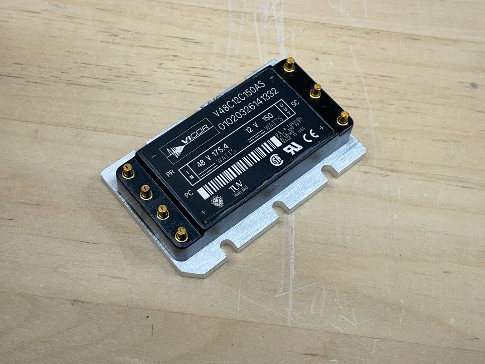VICOR V48C12C150AS DC DC CONVERTER 48V 150W