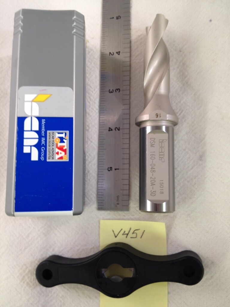 1 NEW ISCAR CHAM DRILL DSM 160-048-20A-3D TAKES CARBIDE CHAM DRILL INSERT {V451}